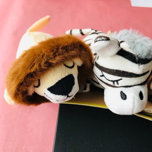 Dog NANDOG PET GEAR Mini Plush  Set of 3 Squeaky Stuffed Dog Pet Toy Lion Etc. - Picture 4 of 7